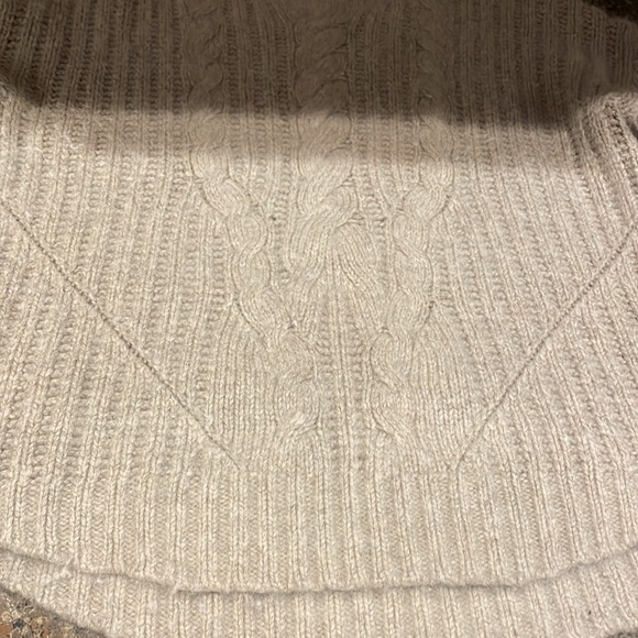 Trina Turk Angora Cable Knit Sweater Grey Size L - Picture 11 of 12